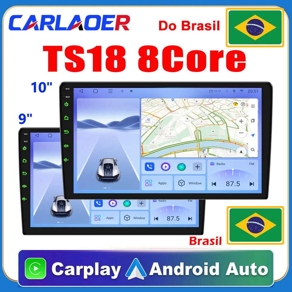 Car Android TS18 Radio 9 10inch Universal Host Player Navigation