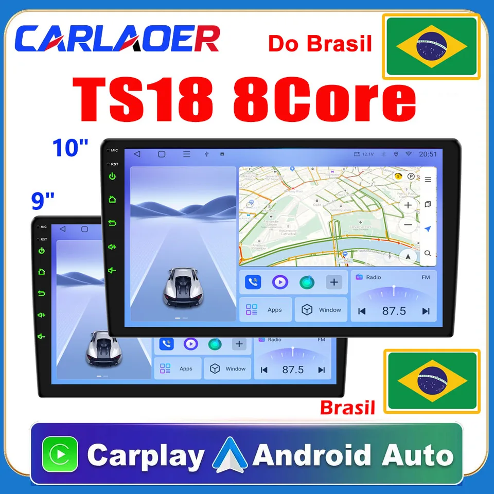 Car Android TS18 Radio 9 10inch Universal Host Player Navigation
