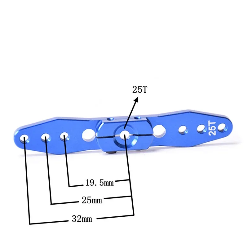 Upgrade 25T Steering Steering Gear Arm For 1/8 1/10 Simulation Climbing Car Accessories