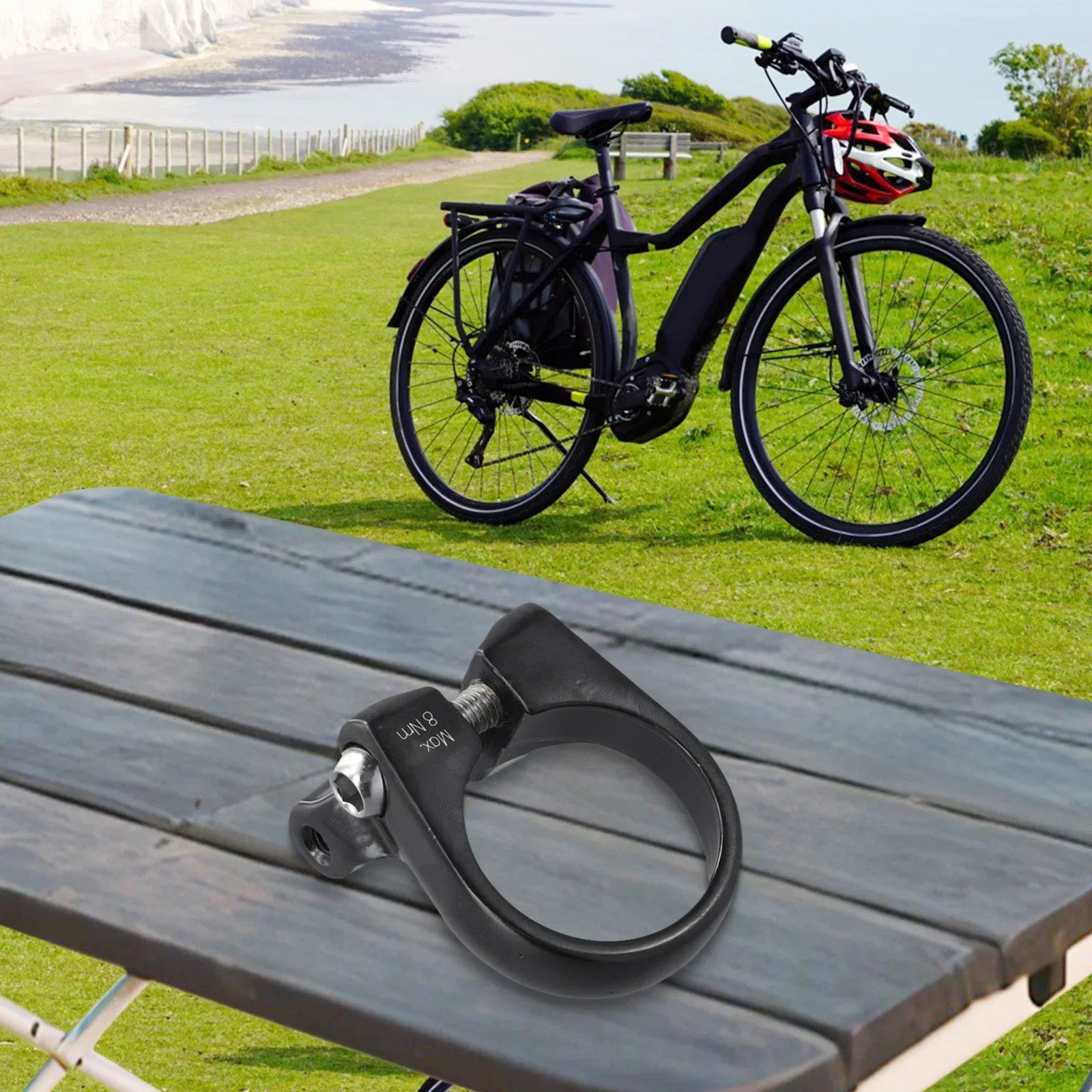 Improve Your Bike's Functionality with this Bicycle Rack Seat Post Clamp Adapter Suitable for Mountain Bike Frames