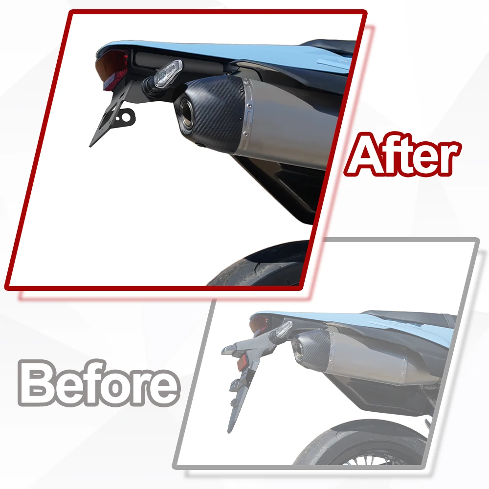 Motorcycle Rear License Plate Holder Bracket Light Tail Tidy Fender Eliminator DR-Z4S 2025-2026 DR-Z4SM 2025-2026 For Suzuki view 6