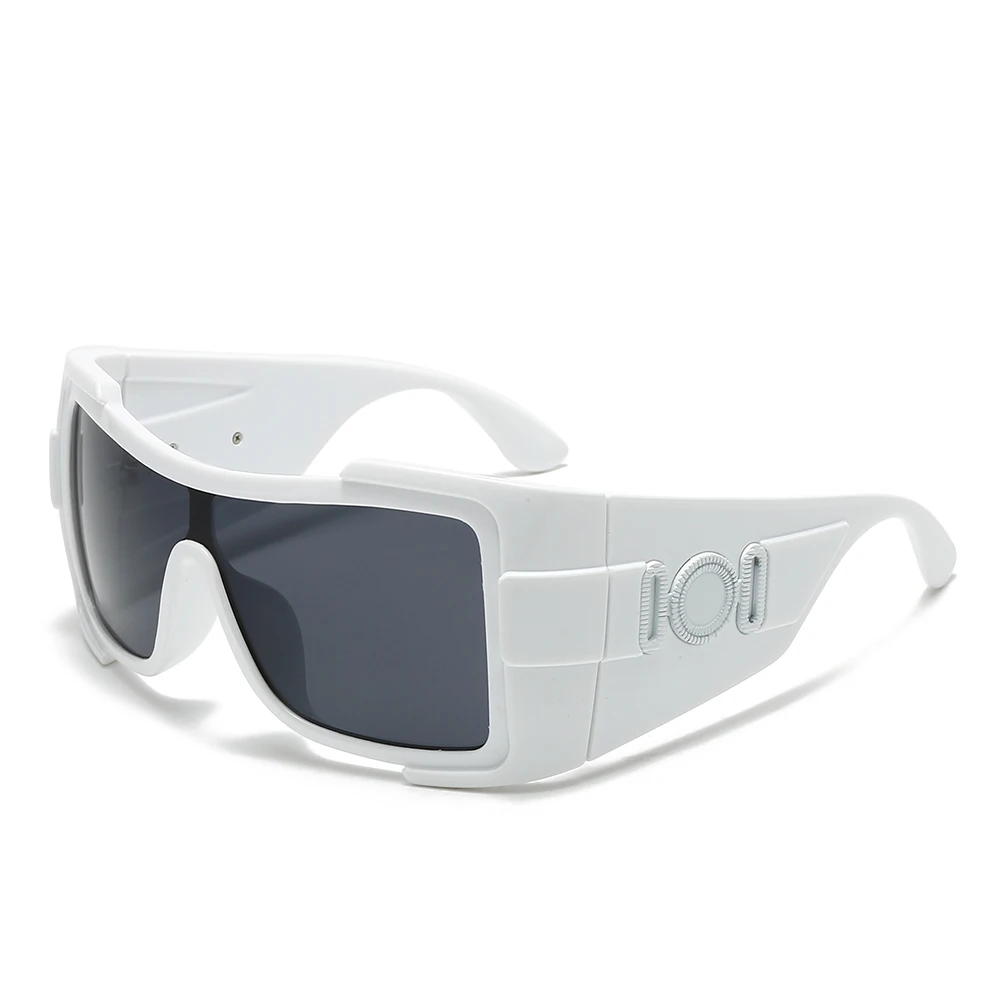 

European and American one-piece sunglasses, windproof riding sunglasses, personalized men's and women's large frame glasses