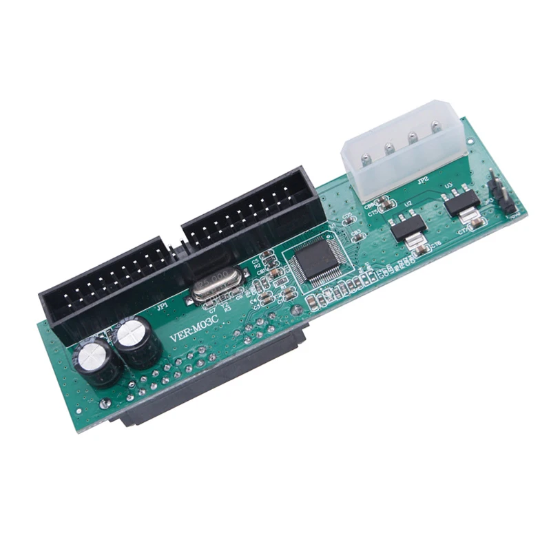 SATA To IDE Adapter อินเทอร์เฟซแปลง Pata ถึง Sata สำหรับ22Pin 2.5 "3.5" Serial ATA ถึง40pin ฮาร์ดดิสก์ไดรฟ์ CD DVD-ROM