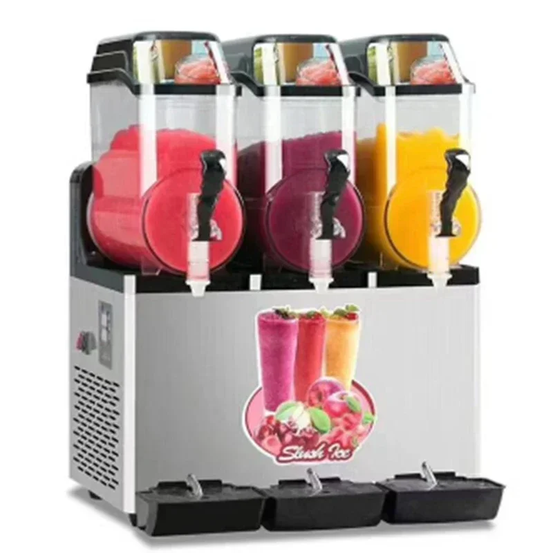 12L*3 Slush Machine Commercial Snow Melting Machine One Two Three Cylinder Fully Automatic Sludge Machine