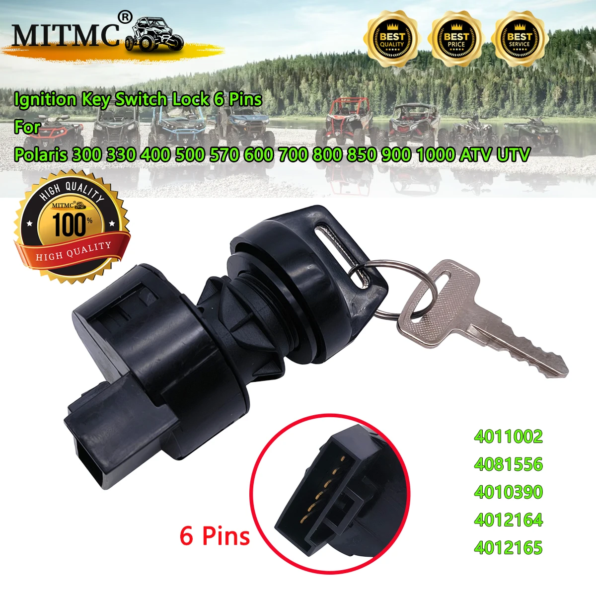 

Замок ключа зажигания для Polaris 300 330 400 500 570 600 700 800 850 900 1000 ATV UTV SPORTSMAN RANGER TRAIL RZR INDY PATRIO