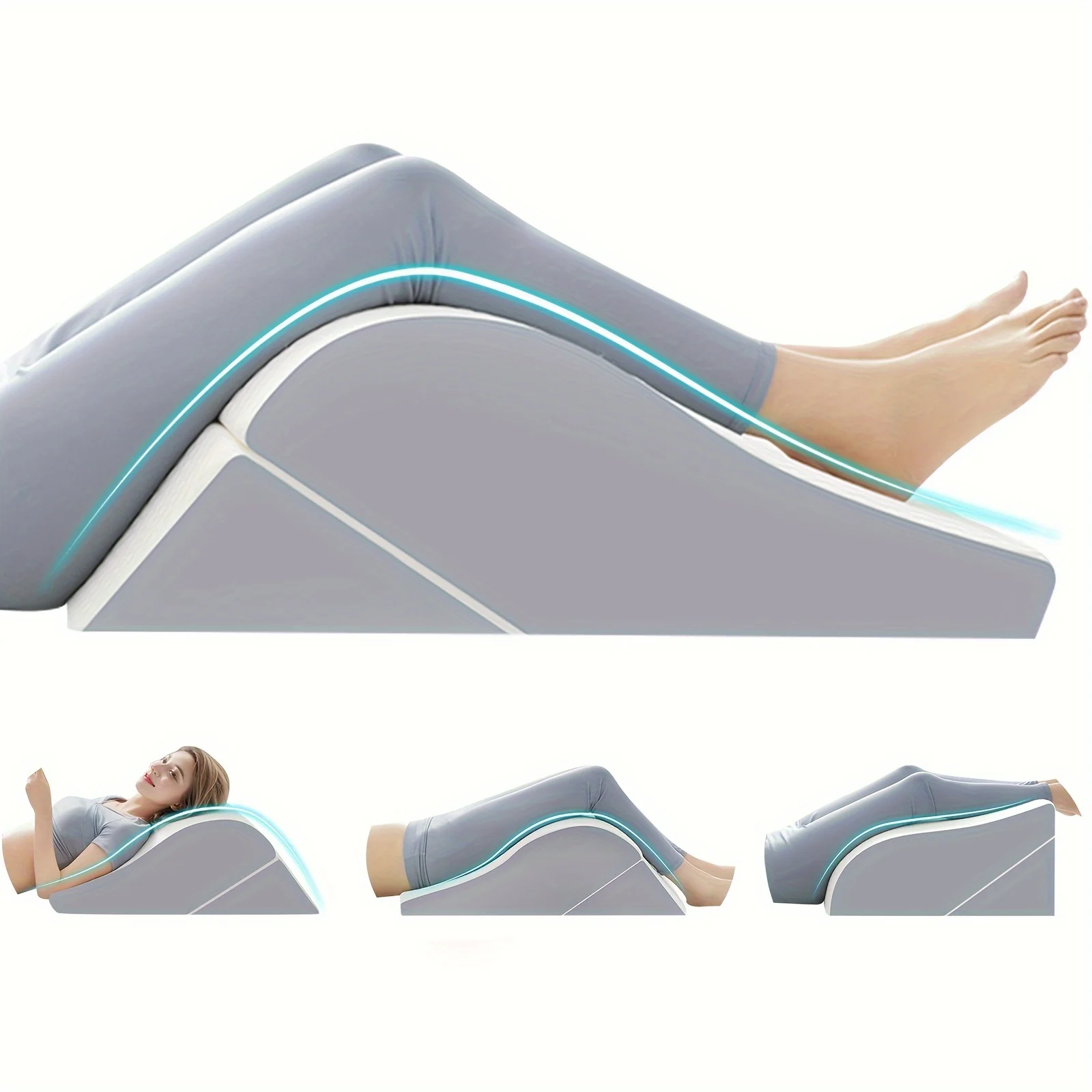 3-in-1 Incline Pillows Wedges For Back, Pillow For Sleeping, 15-in-1 Adjustable Memory Foam Wedge Pillow, Orthopedic