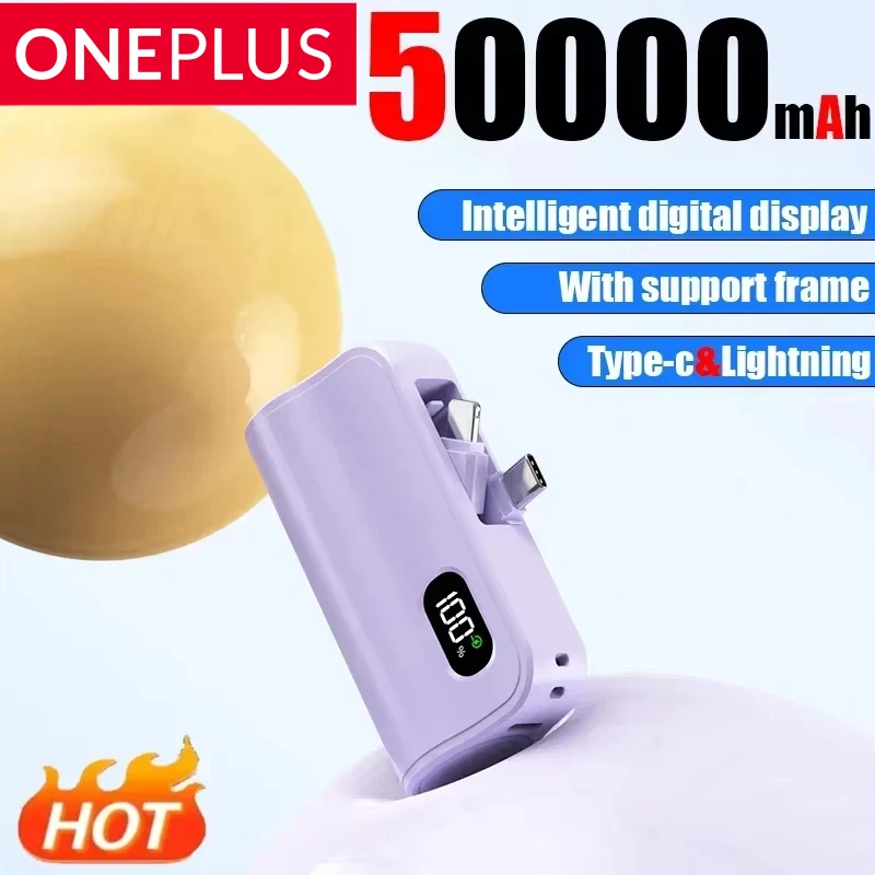 

Xiaomi Mini Power Bank 50000 мАч 2-в-1 большой емкости с цифровым дисплеем портативный внешний аккумулятор с быстрой зарядкой для Iphone Samsung