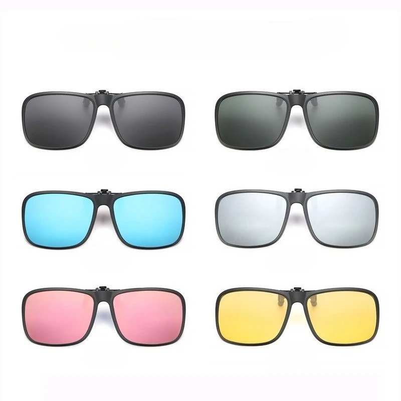 

Polarized Flip Up Clip on Sunglasses for Driving Dark UV400 Photochromic Anti Glare Lens Myopia Sun Glasses Car Driver Очки