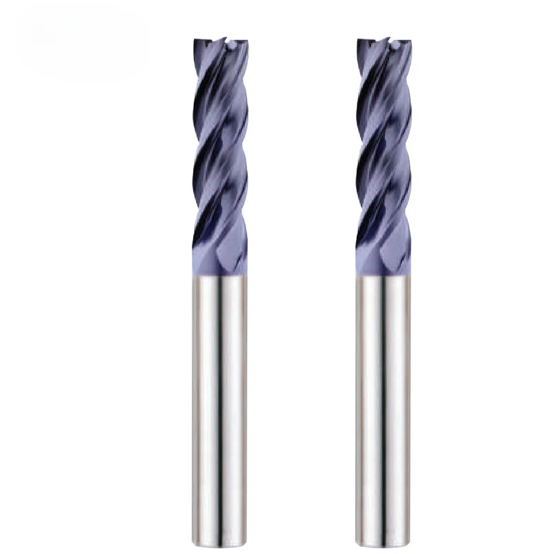 

4-Blade extended tungsten steel milling cutter, coated carbide thread numerical control tool end mill