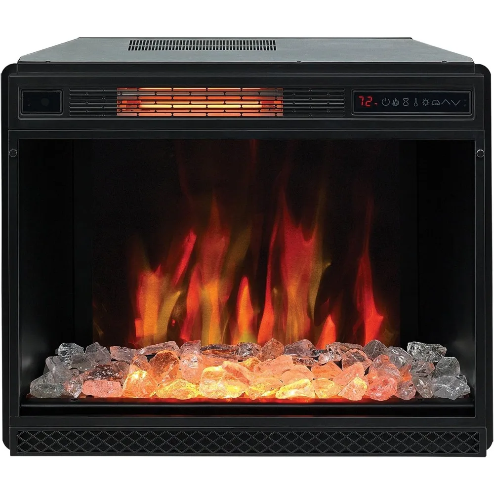 28 3D-Infrarot-Quarz-Elektrokamin-Einsatz mit Sicherheitssensor