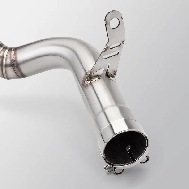 Suitable for motorcycle modification exhaust pipe, stainless steel front and middle section