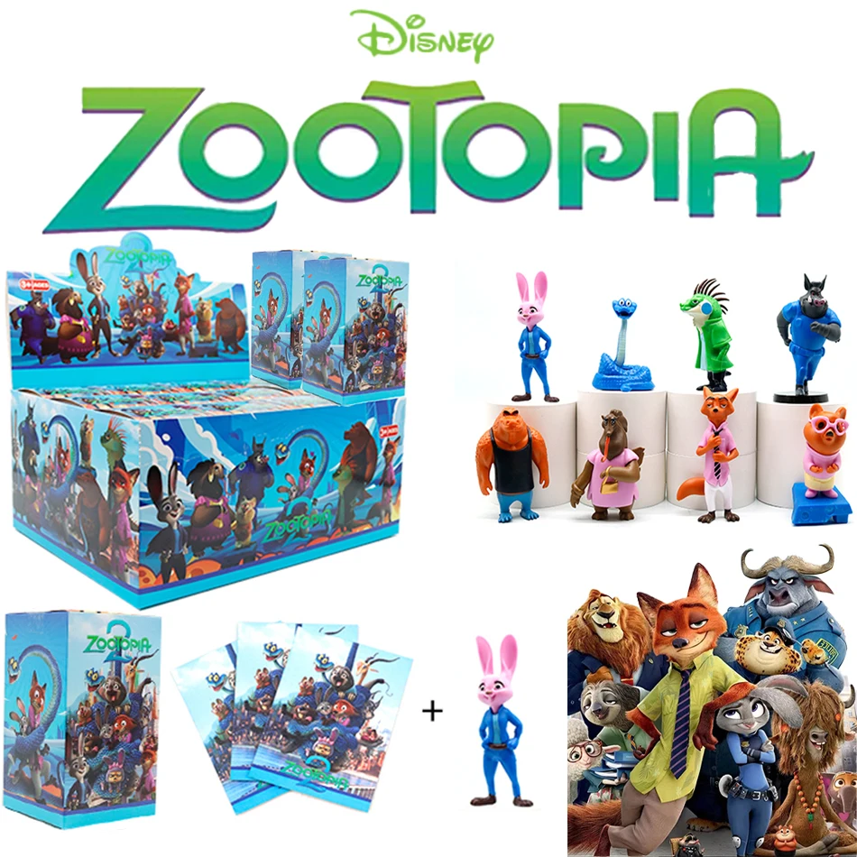 

Disney Crazy Zootopia Judy & Nick мультяшные фигурки слепая коробка для вечеринок модное украшение загадочная коробка-сюрприз подарки игрушка