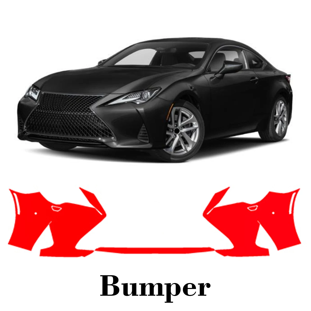 

Car Precut Paint Protection Film Front Bumper Anti-scratch Exterior TPU PPF For Lexus RC 2019-2025