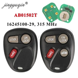 jingyuqin 315MHz 3/4Button Car Remote Control ABO1502T for Chevrolet Malibu GMC Sierra Sonoma Cadillac Pontiac Sunfire Firebird