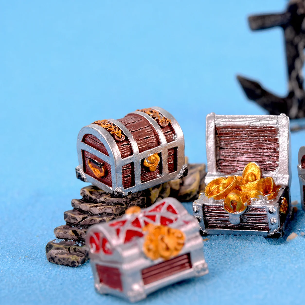 Resin Treasure Chest Decor Han - Aquarium Fish Cartoon recension och pris