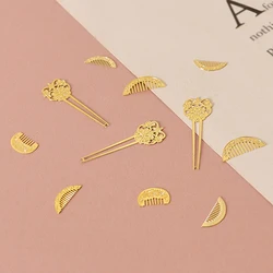 Dollhouse Simulation Mini Hair Comb Doll Chinese Style Hairpin Doll Dress Up Decoration Accessories For Kid Pretend Play Toys