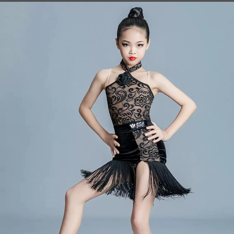 High end customized 2026 Latin costume adult and children's performance costume professional grading and practice competition