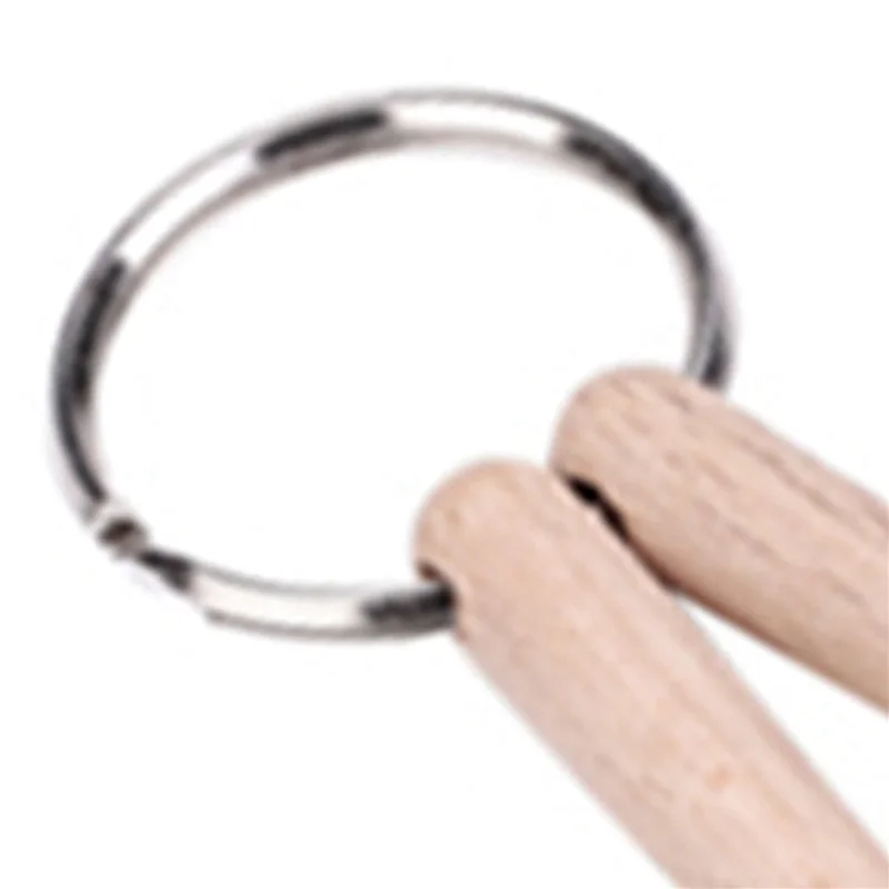 

ABJM-90X Mini Drum Stick Key Chain Wooden Drum Stick Key Ring Percussion Stick Buckle Ring Drumstick Jewelry
