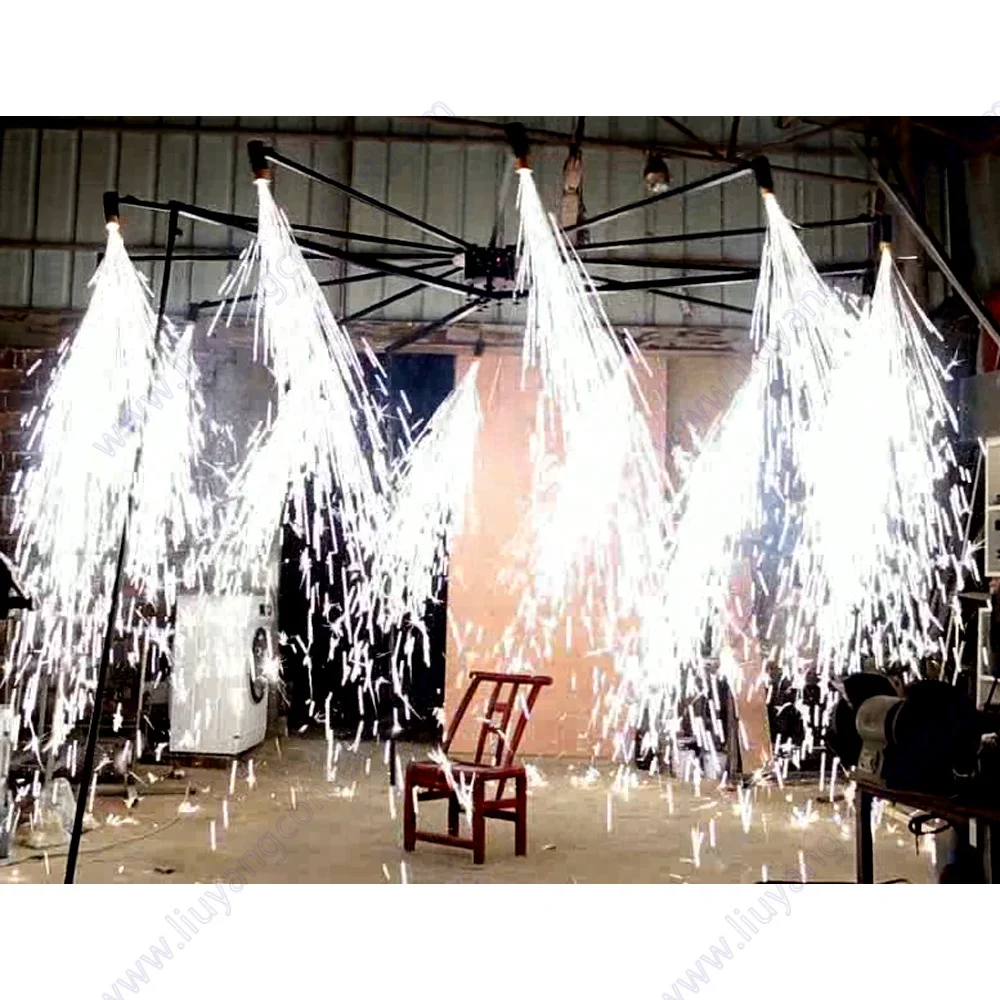 Rotating Cold Spin Spark Machine Marriage Bride Wedding Celebration Proposal Scene Romantic Vibe Prop Party Decoration Supplies