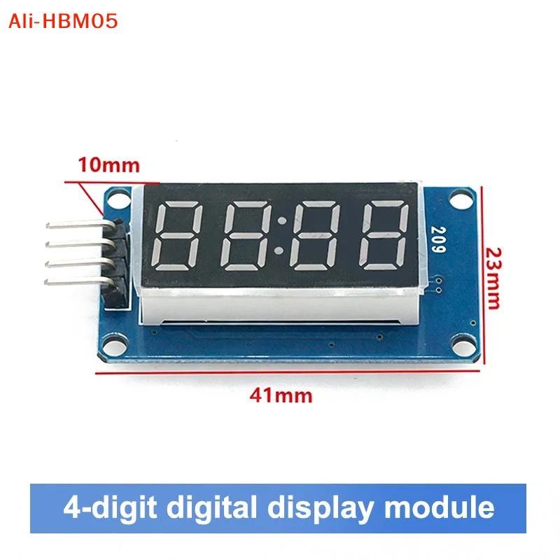 (HB05)TM1637 4 Bits Digital LED Display Module For 7 Segment 0.36Inch Clock RED Anode Tube Four Serial Driver Board Pack