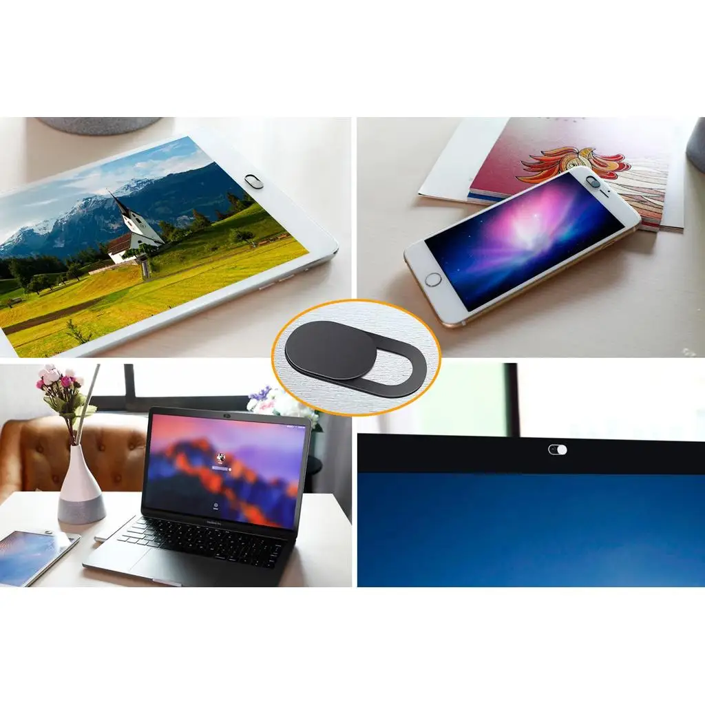 3 buah penutup Webcam, penutup kamera Web Slider ultra-tipis untuk komputer Laptop