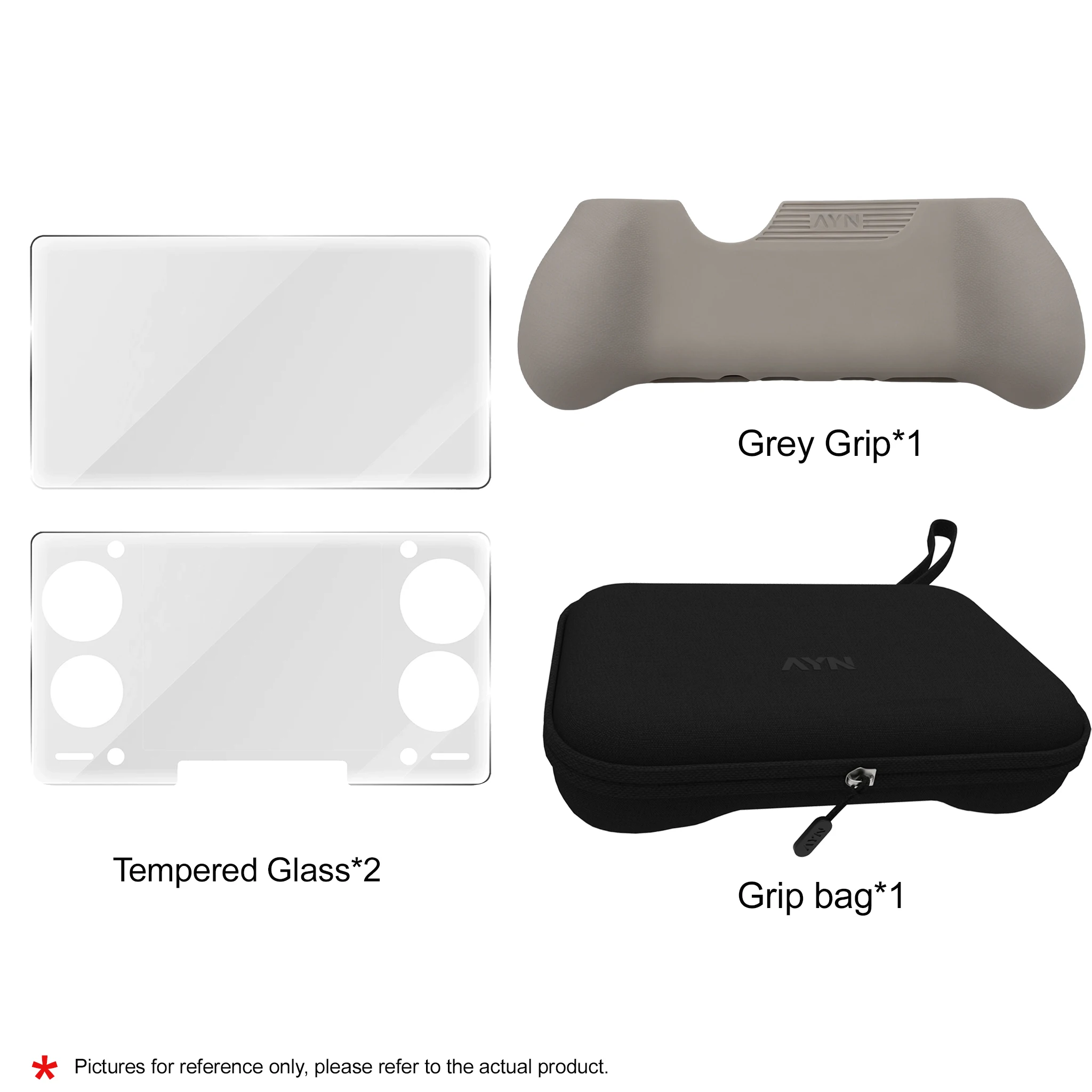AYN THOR Dual Screen Flip Up Handheld-Gerät, Gaming-Zubehör, Schutzhülle, Aufbewahrungstasche, Umhängeband, weiche Tasche für AYN THOR Custom