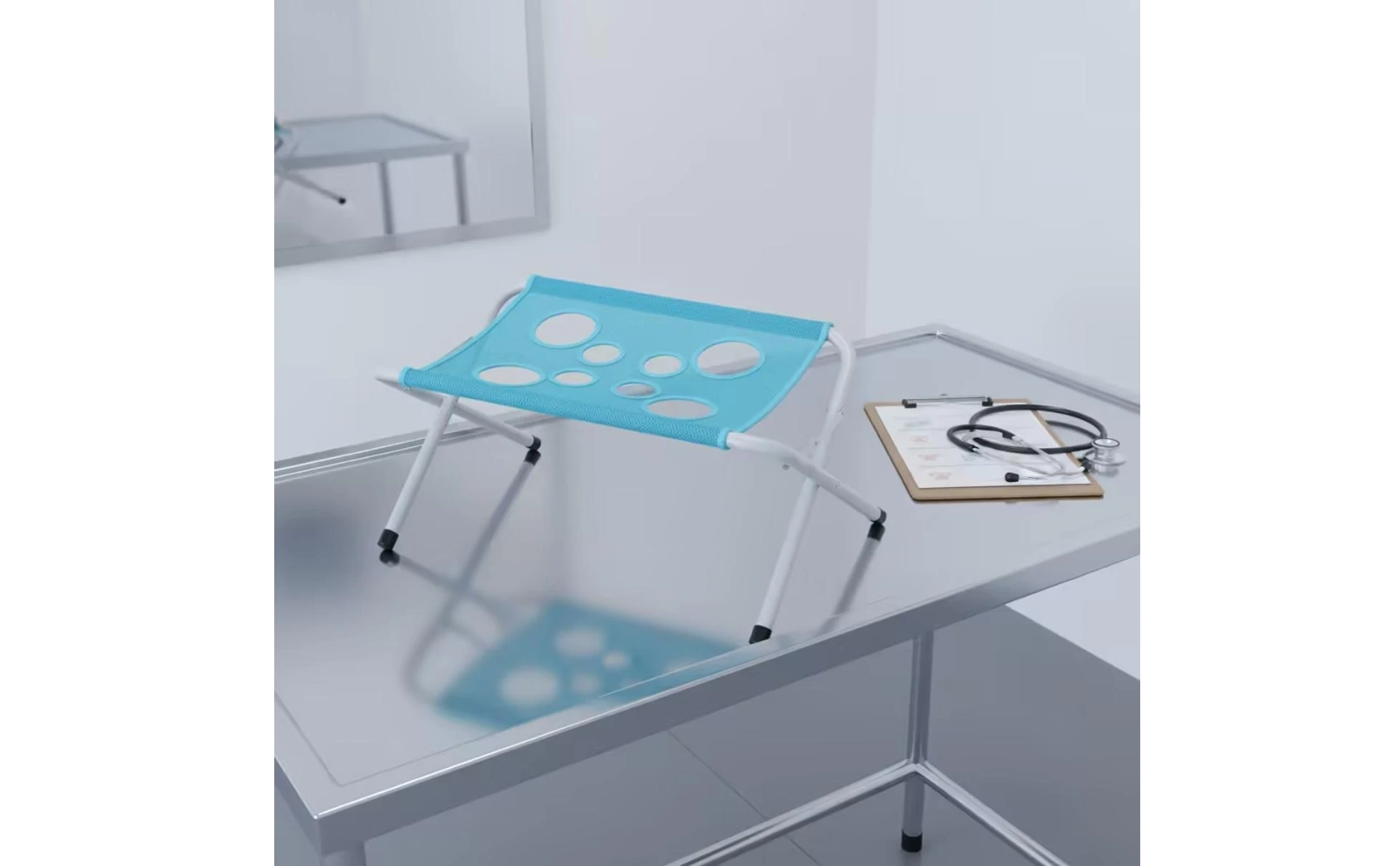 Foldable Bath Stand Quick-Dry Mesh Bath Sling Pet Grooming Stand Iron Tube Frame Wash Station Stable Structure