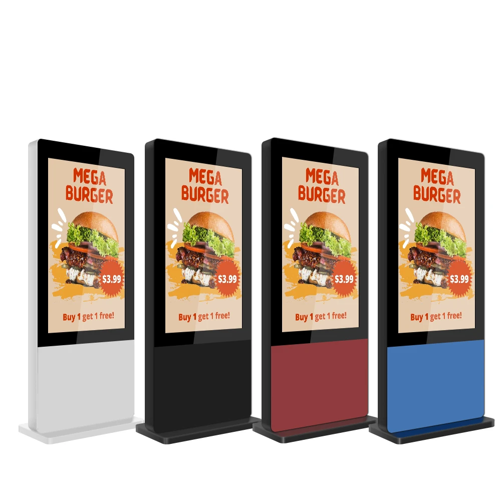 Outdoor Digital Signage Touchscreen High Brightness LCD Display Advertising  Vertical Media Player for Shop