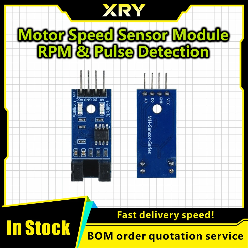 IR Infrared Slotted Optical Speed Measuring Sensors Optocoupler Module For Motor Test PIC AVR Speed module