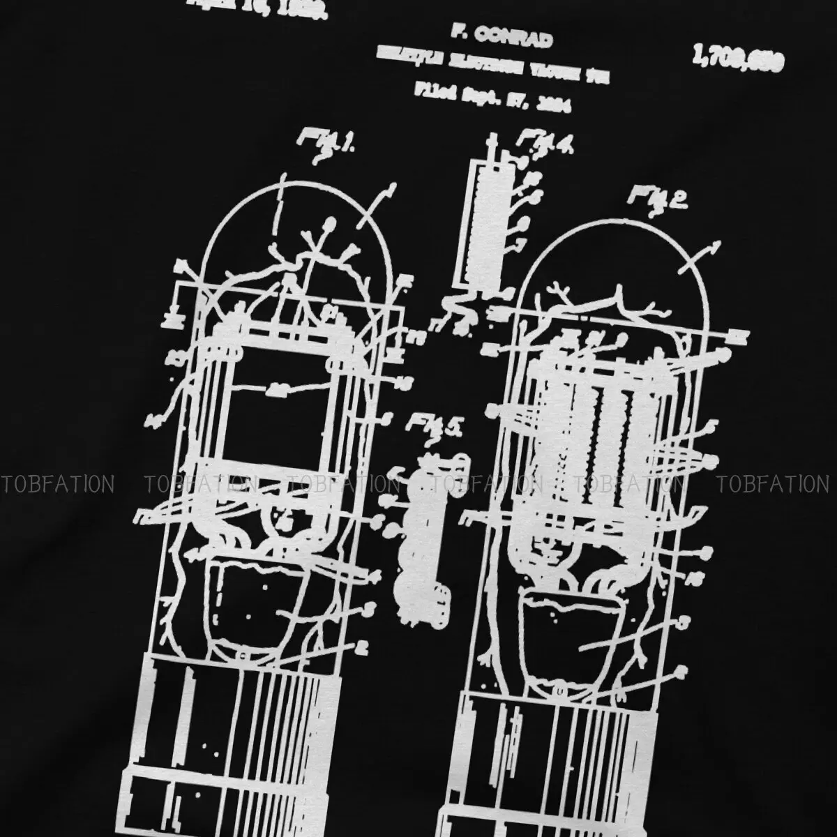 Patent 1924 O Neck TShirt Vacuum Tube Fabric Original T Shirt Man\'s Tops Big Sale