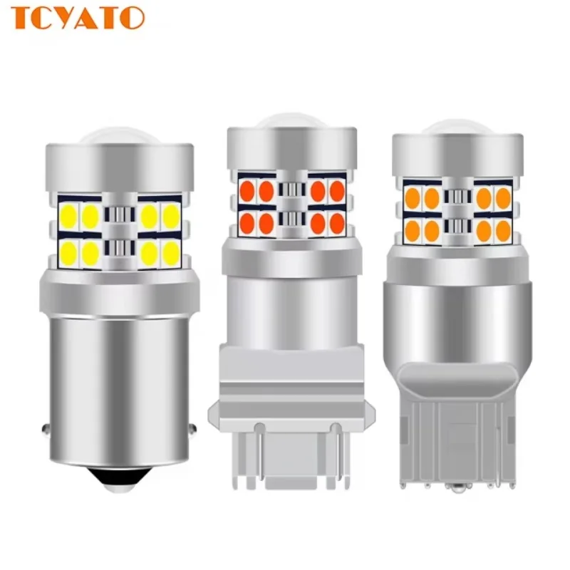 

TCYATO 2pcs Car LED reverse light brake light3030 19SMD 1157 1156 T15