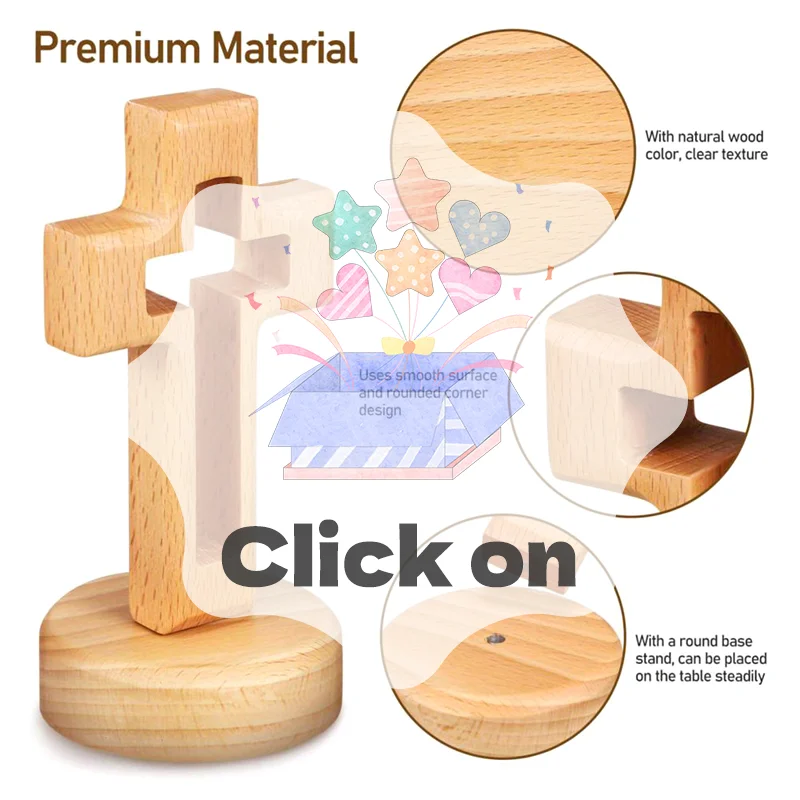 الصليب الخشب الصليب الدائمة يسوع جدار خشبي ديني المسيحية الجدول الديكور الهدايا الكنيسة المقدسة تمثال زخرفة دينية #1