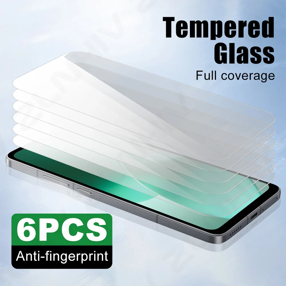 6Pcs Tempered Glass for Redmi 15 15C 14C 13 Phone Screen Protector Note 15 Pro 14S Glass smartphone Protective Film 14 4G 13 Pro