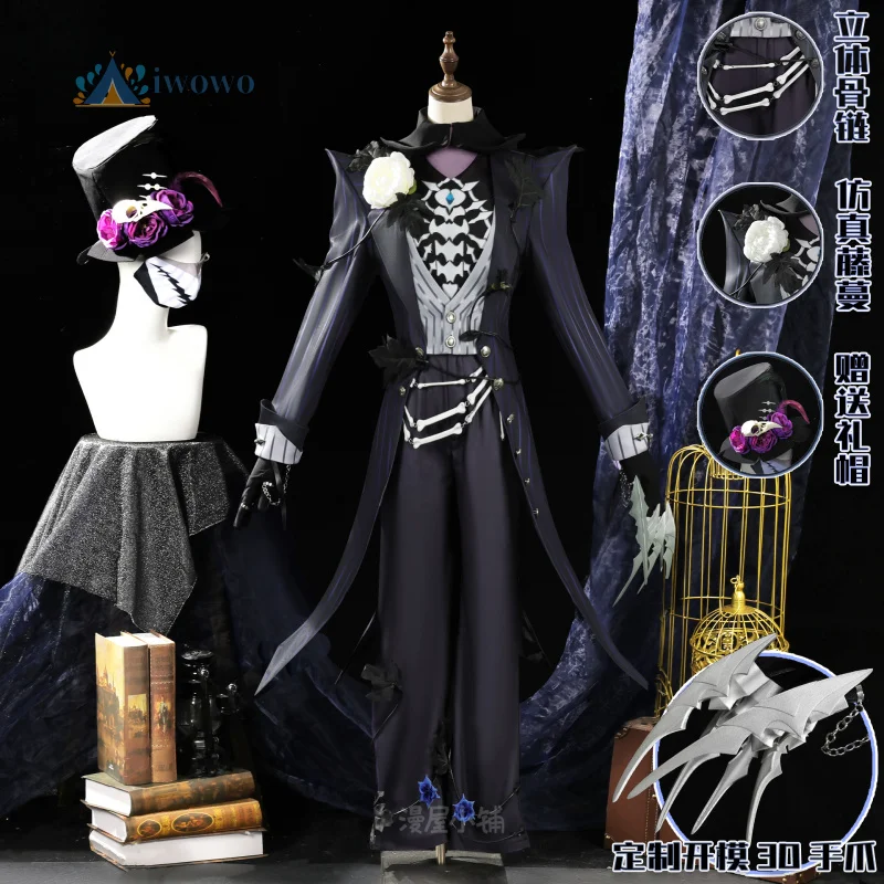 

Game Identity Ⅴ Jack Cosplay Costume the Ripper Artist Gothic Medieval Uniform Anime Carnival Halloween Party Role-playing Suits