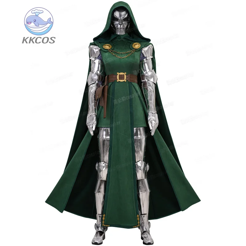 Gran oferta, disfraz de Doctor Doom doblado de género, mono femenino, traje de supervillano para películas occidentales, KKCos