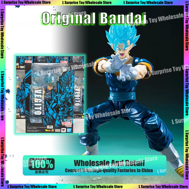 

Bandai S.h.Figuarts Dragon Ball Z Super Saiyan SHF God Super Saiyan Vegetto Exclusive Edition Anime Action Figure Custom Gifts