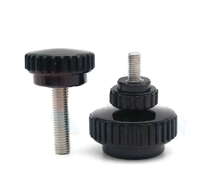 RTUCSAZ 1 قطعة M12 مقبض خط مستقيم الباكليت مقبض صغير تدوير جولة البلاستيك رئيس قبضة هيلت اليد مسمار مزلاج 55 مللي متر-100 مللي متر L #2