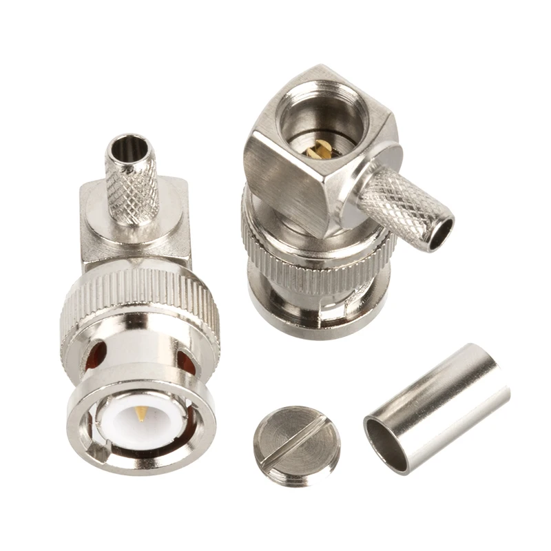 Imagem -04 - Macho e Fêmea Plug Bnc Cabo Joint Feeder Joint Rg58 Cabo Coaxial Bnc Joint 50-3 Series 10 Pcs Bnc-j3