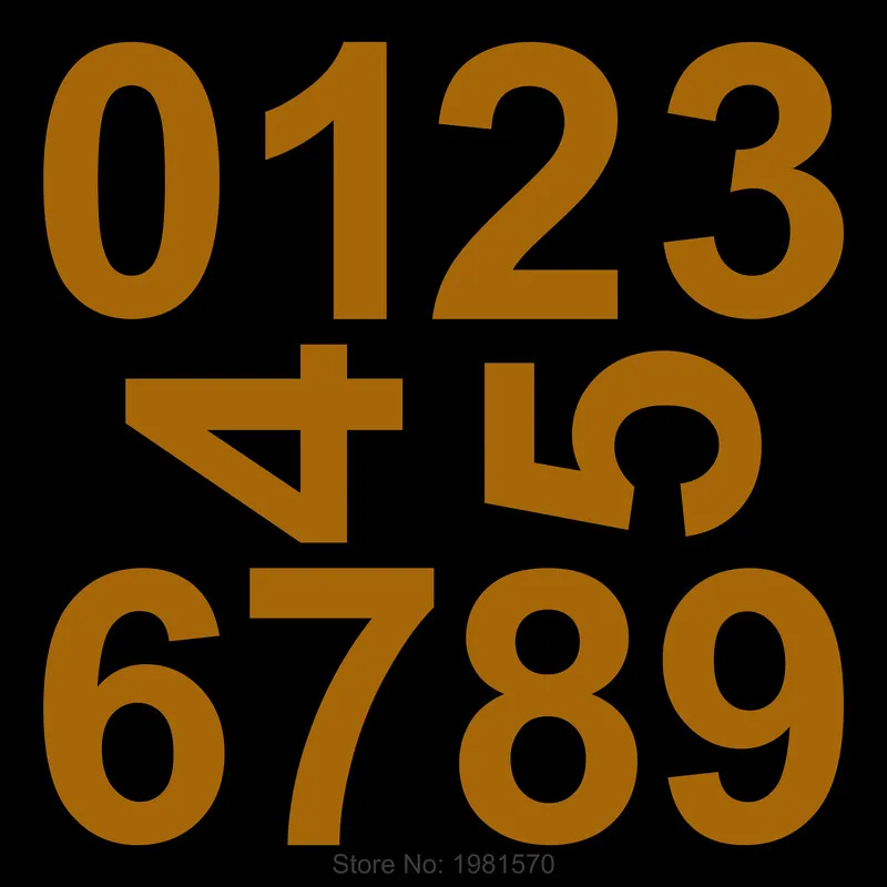 Glow Number Stickers Tag Self-adhesive Numeral Door Plaque House Drawer Sign Gate Digits Hotel Home Sticker Address Door Label