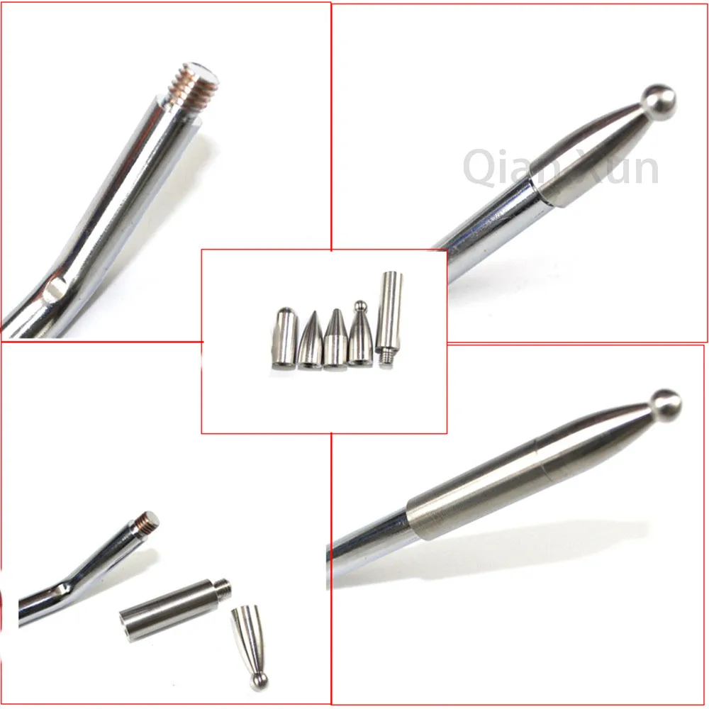 Car Body Dent Repair Tool Crowbar Conical Stainless Steel Top Hook Replace The Top Hook Anti-high Point Lever Top