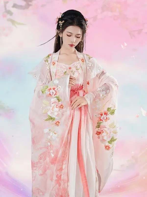 

Hanfu Women's Autumn Ancient Style Clothes Chinese Style Traditional Cosplay Costume Tang Made Hezi Skirt