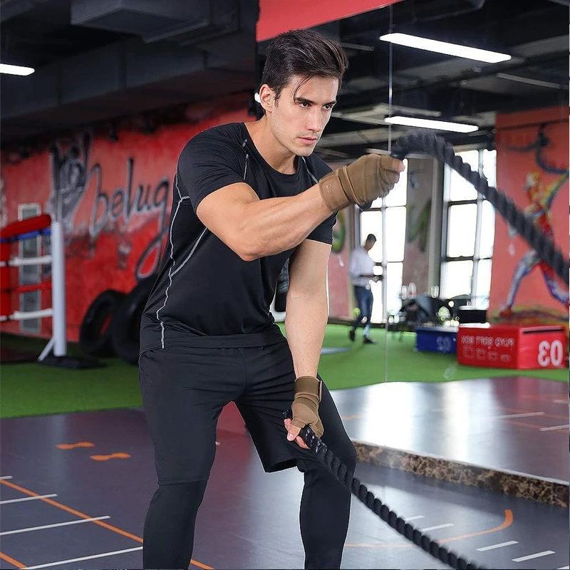 Gym Gloves Bodybuilding Powerlifting Dumbbell Pull Ups Workout Fitness Gloves Strength Training Gym Accessories S71a9aa8d5880497b93a5a994fef9097dF