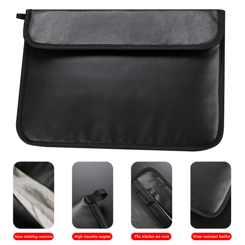 Shielding Portable Radiation Protection Faraday Cover PU Leather Cell PhoneBlocking Bag Laptop Tablet Anti-Tracking