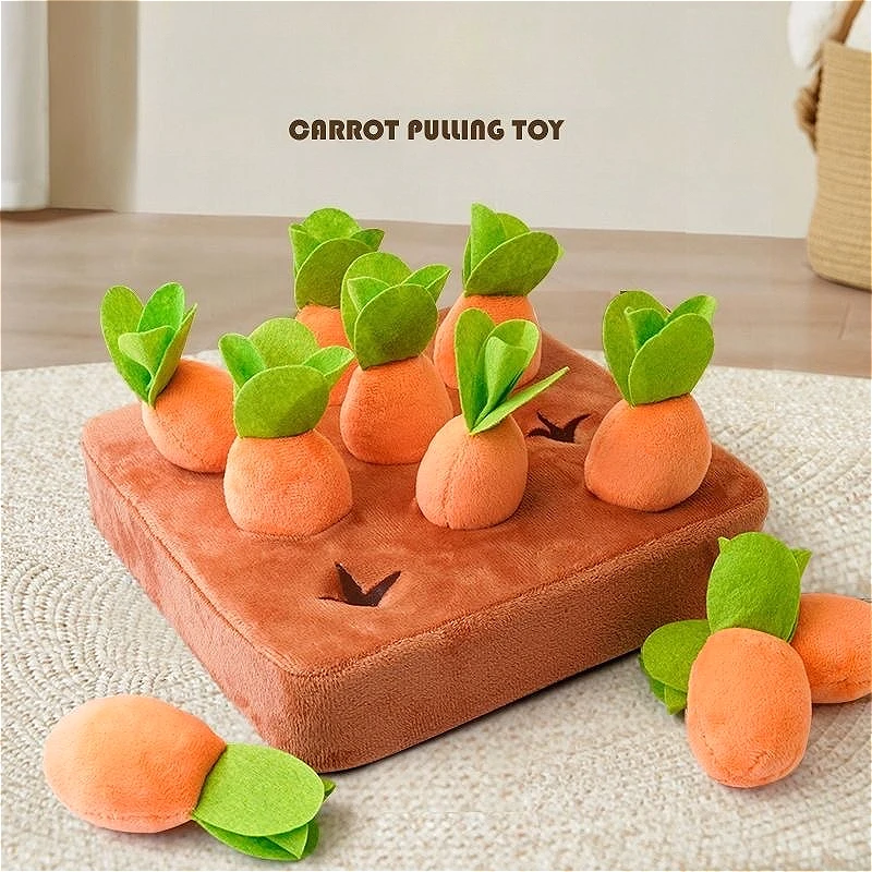 

6-9 шт., детская плюшевая игрушка с морковью, жевательная кукла для домашних животных, фрукты, овощи, поле, интерактивная головоломка для родителей и детей, забавная кукла