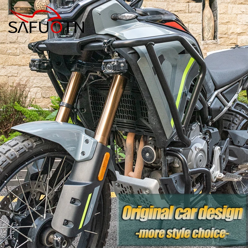 For CFMOTO 450MT 2024 2025 Engine Guard Highway Crash Bar Motorcycle Frame Protection Upper Lower Bumper 450 MT Accessories