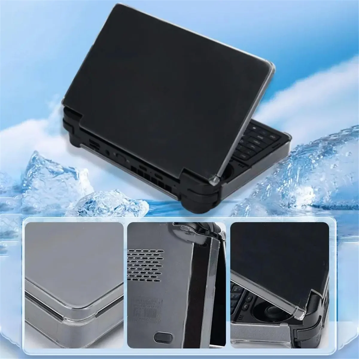 AT-For GPD WIN MINI Handheld Console Special Protective Case Transparent Hard Case Protective Cover