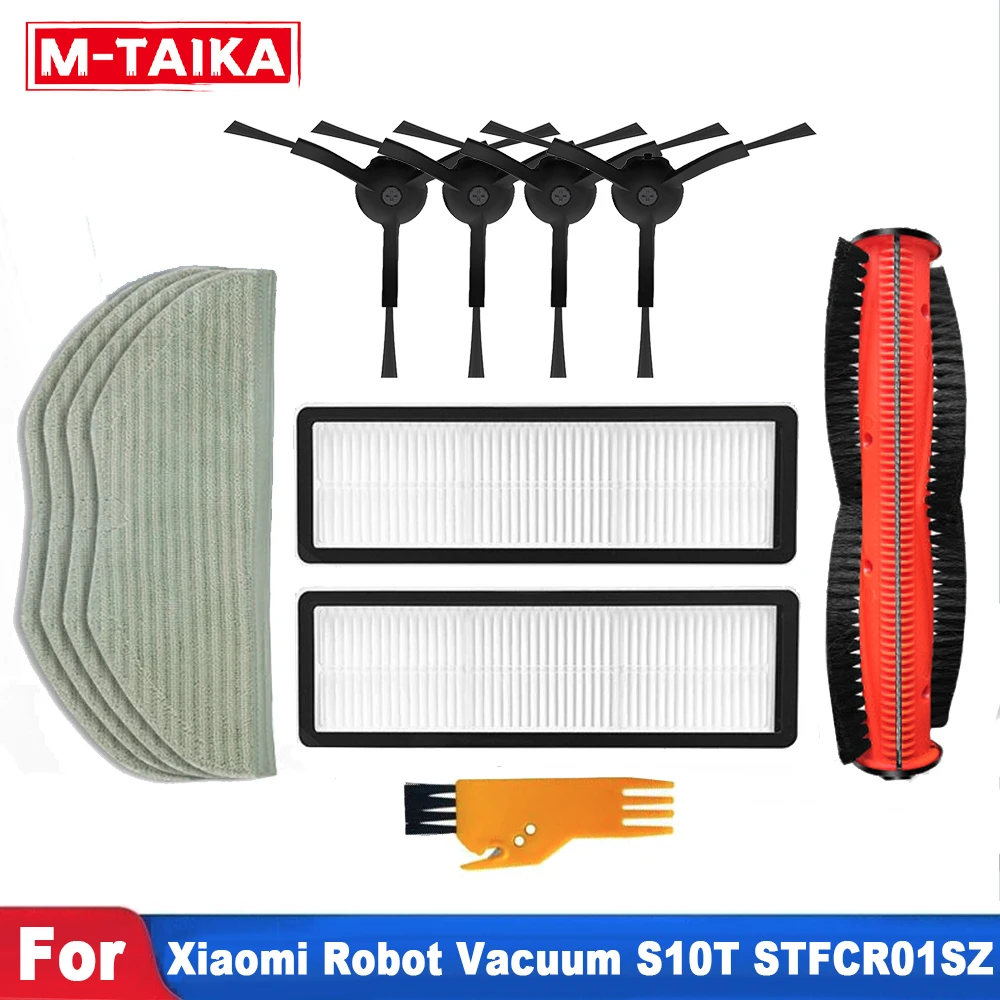 Main Side Brush Filter Mop Cloths Replacement For Xiaomi Robot Vacuum S10T STFCR01SZ Accessories Parts