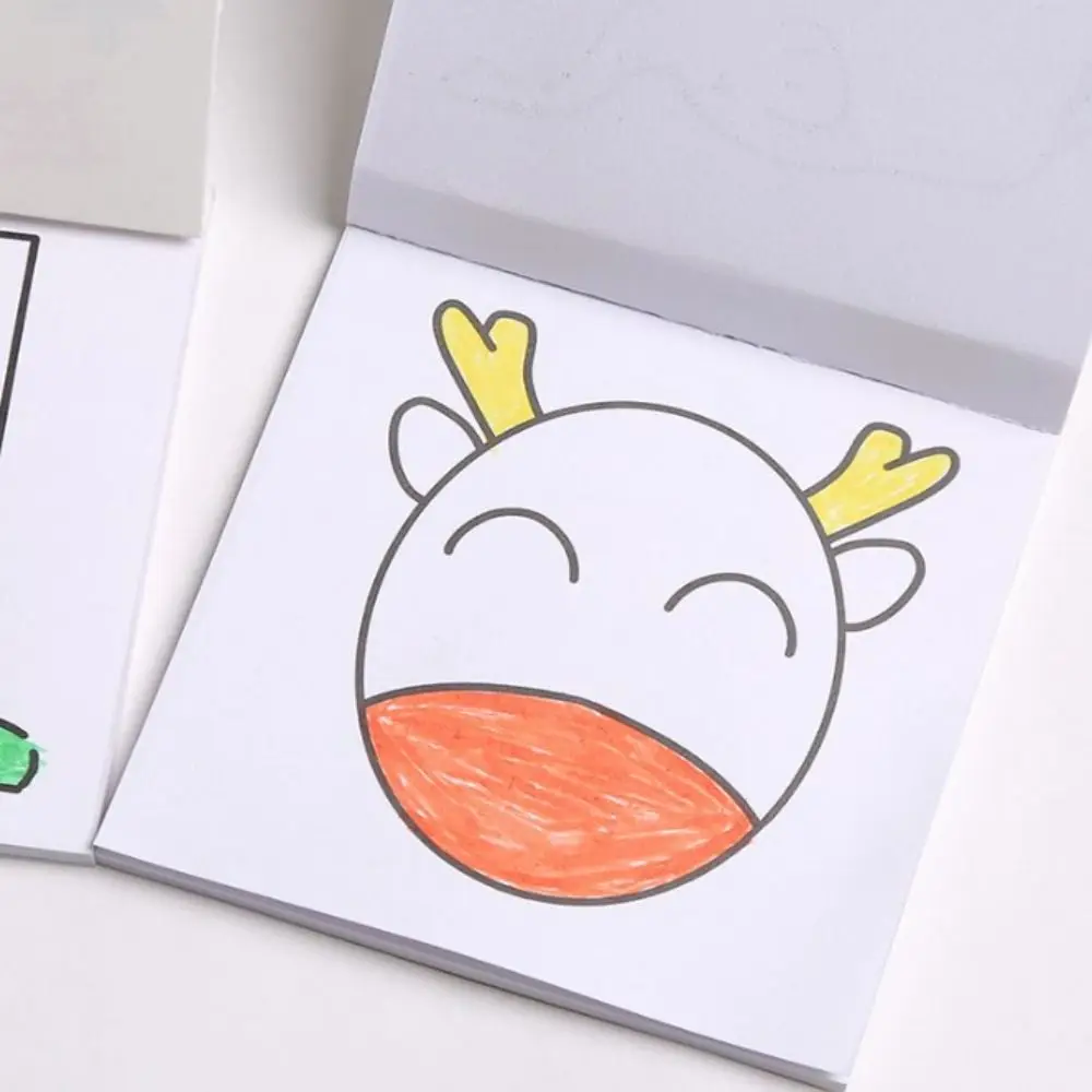 Graffiti Pocket Mini Coloring Books Painting Montessori Watercolor Painting Book Filling Color Book DIY Painting Book