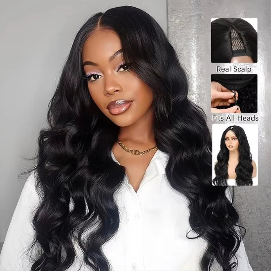 

Body Wave Brazilian Remy Hair Wigs V Part Wigs Human Hair For Women V Part Wigs Full Machine Made Wig 200 Density Cheap Wig