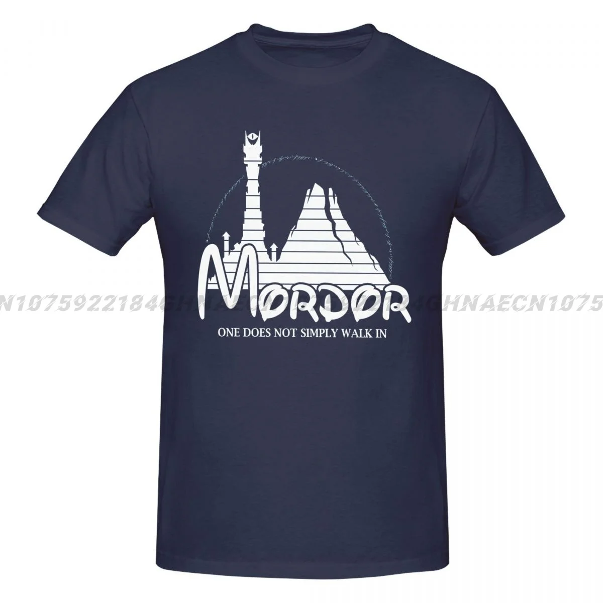 Mordor Lords of Rings Summer Outdoor High Street Style High Quality Men's Cotton T-Shirt Casual Fashion Men's Streetwear